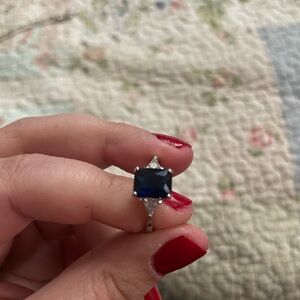 Elegant Blue Gemstone Ring